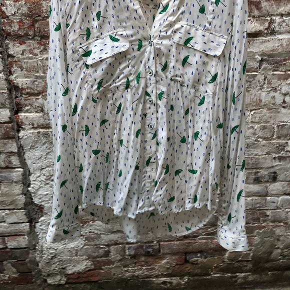 MAEVE Anthropologie umbrella button up blouse 10 - Picture 8 of 8